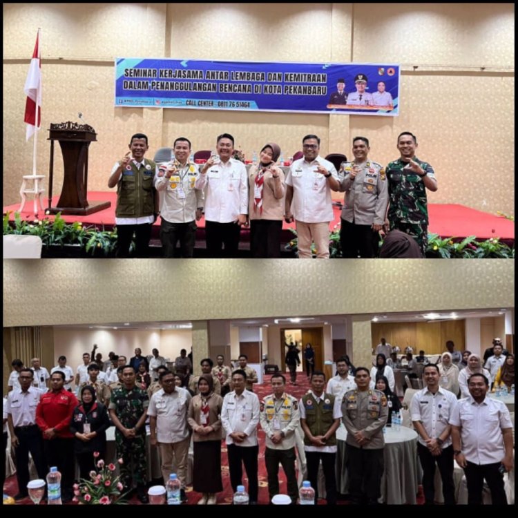 Danramil 04/LPH Wakili Dandim 0301/Pbr Hadiri Seminar Penanggulangan Bencana di Kota Pekanbaru