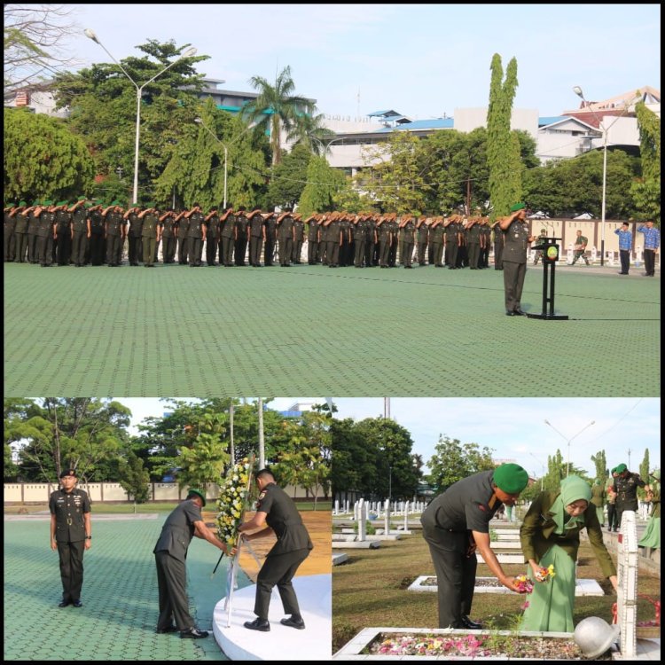 Peringati Hari Juang TNI AD ke-79, Kodim 0301/Pbr Gelar Ziarah Rombongan 