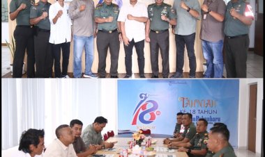 Silaturahmi Penuh Keakraban, Dandim 0301/Pbr Kunjungi Tribun Pekanbaru