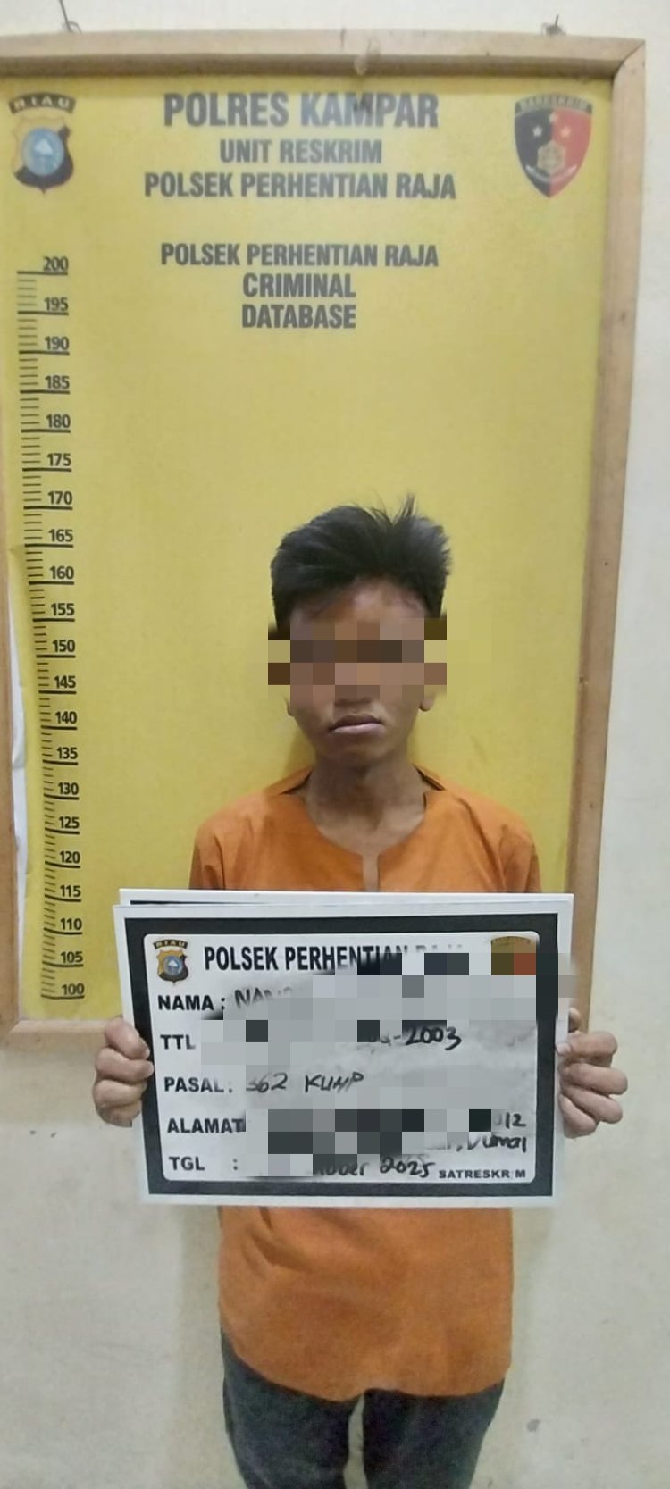 Tertangkap Tangan, Pelaku Curanmor di Hajar Massa di Desa Lubuk Sakat