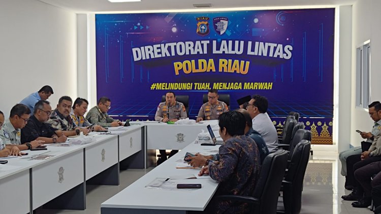 Forum Lalu Lintas Bahas Kesiapan Jalur Mudik, Ditlantas Polda Riau Targetkan Perbaikan Jalan Rampung Sebelum Lebaran 2026