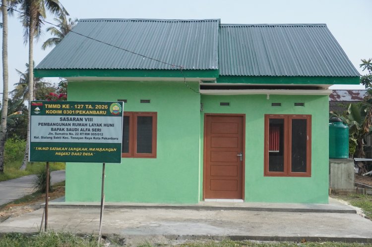 RTLH Bapak Saudi Alfa Seri Rampung 100 Persen, Wujud Kepedulian TMMD untuk Masyarakat