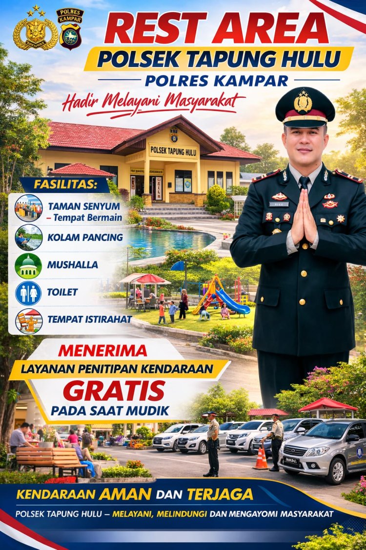 Inovasi Pelayanan Publik, Polsek Tapung Hulu Sulap Mako Menjadi Rest Area Ramah Anak dan Keluarga