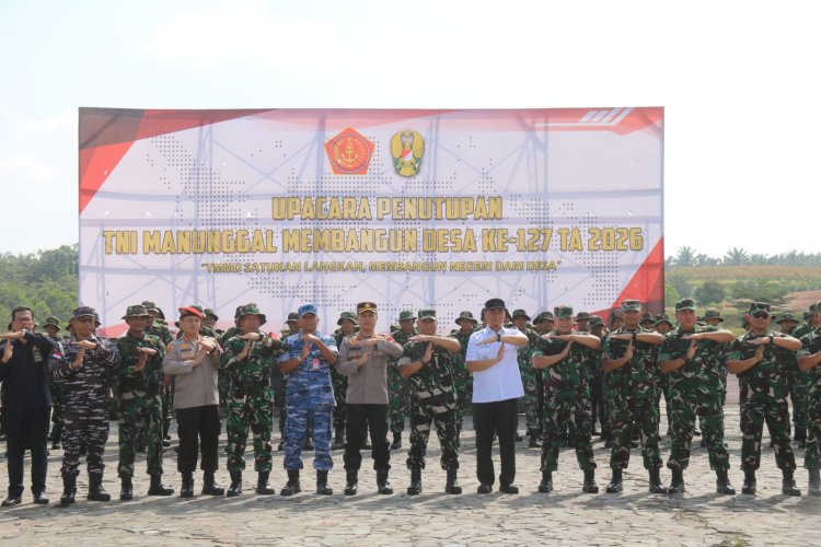 TMMD ke-127 Kodim 0301/Pekanbaru Resmi Ditutup, Kolaborasi TNI dan Rakyat Wujudkan Pembangunan untuk Kesejahteraan
