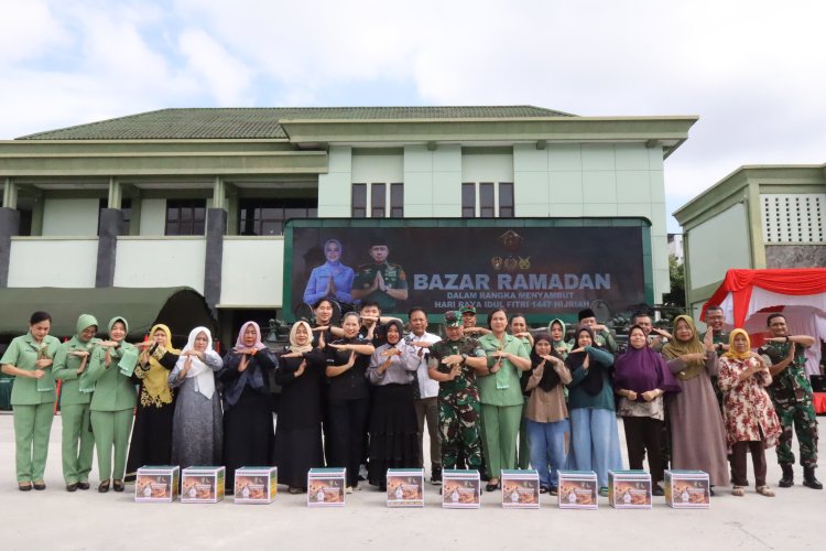Dandim 0301/Pekanbaru Hadiri Kegiatan Bazar Ramadan di Kodam XIX/TT