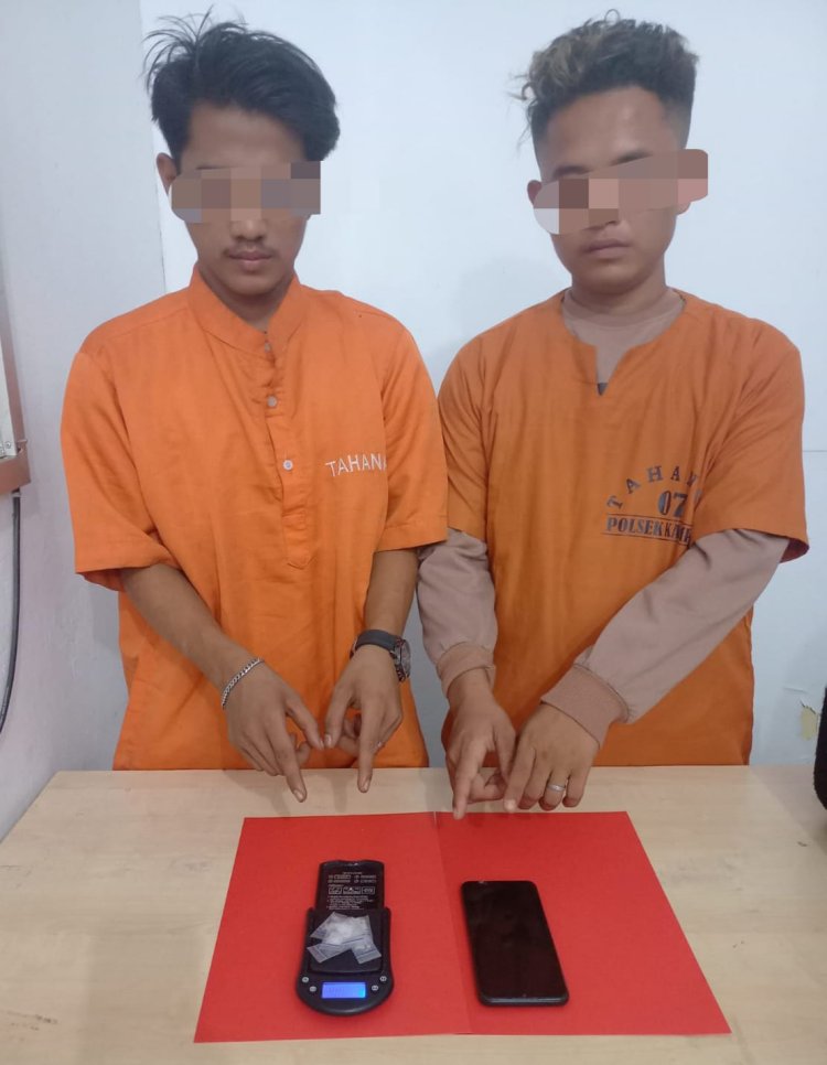 Polsek Kampar Tangkap Dua Pelaku Narkoba, 7 Paket Siap Edar Ikut Diamankan!