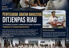 Penyegaran Jabatan Manajerial Ditjenpas Riau, Berikut Daftar Pejabat yang Dilantik