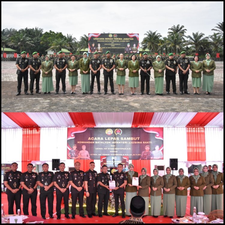 Dandim 0301/Pekanbaru Hadiri Sertijab Danyonif 132/Bima Sakti