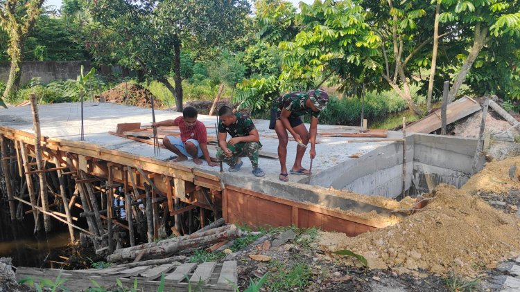 Progres Empat Jembatan Garuda Kodim 0301/Pekanbaru Terus Meningkat, Akses Warga Kian Terbuka