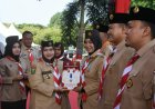 Bupati Bengkalis Hj. Kasmarni Pimpin Upacara Hari Pramuka ke-65 Guna Perkuat Jajaran