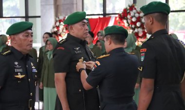 Wakili Dandim, Pasintel Kodim 0301/Pbr Hadiri Serah Terima Amanah Jabatan di Kodam XIX/TT
