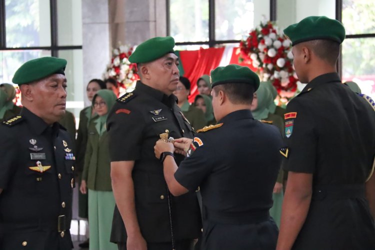 Wakili Dandim, Pasintel Kodim 0301/Pbr Hadiri Serah Terima Amanah Jabatan di Kodam XIX/TT