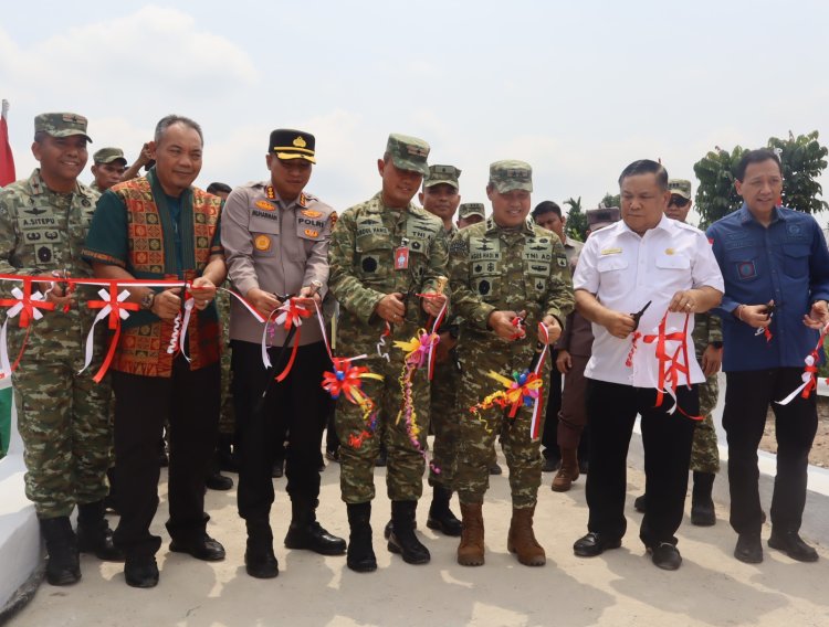 Jembatan Armco Payung Sekaki Diresmikan, TNI Perkuat Akses Infrastruktur Riau