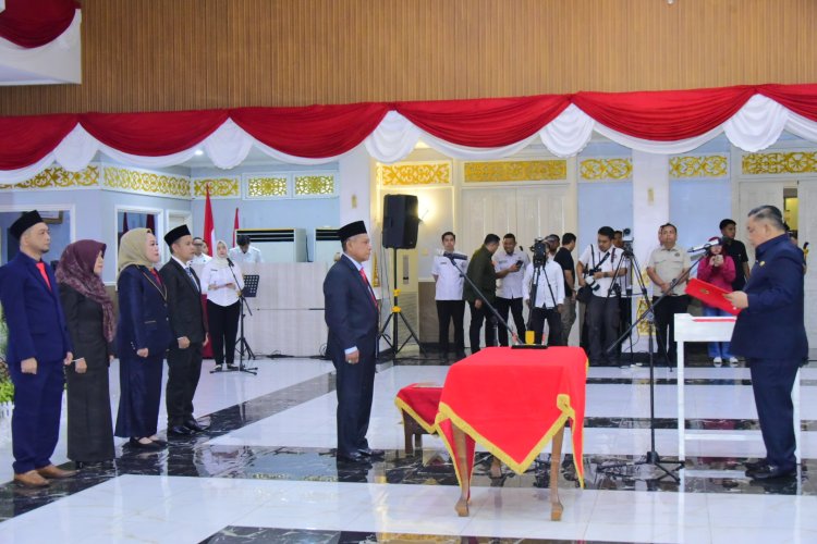 Bupati Bengkalis Sampaikan Ucapan Selamat Pada Komisioner KI Riau Periode 2026–2030 Yang Dilantik,